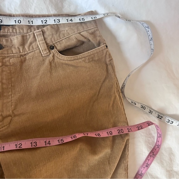 Ralph Lauren Vtg 90s Y2K Tan Corduroy Bootcut Pants Size 12 Midrise Cotton - Picture 9 of 12